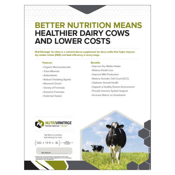 NutriVantage for Dairy Product Sheet