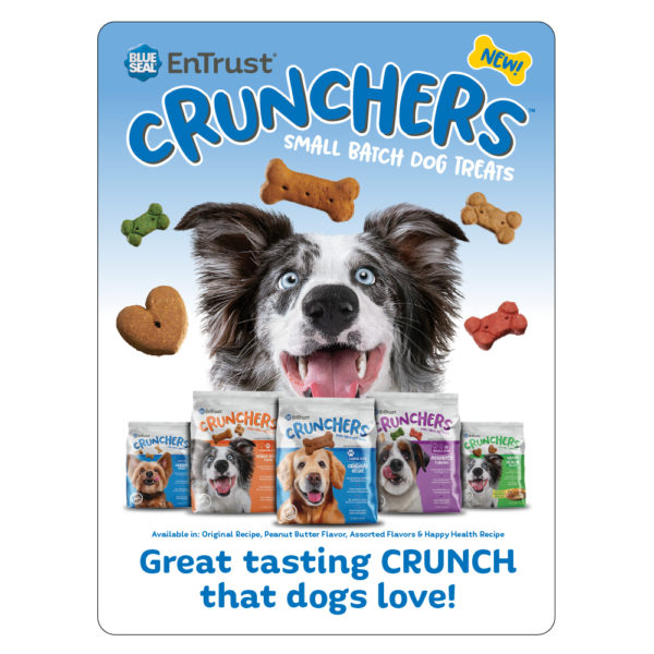 Blue Seal EnTrust Crunchers Aisle Violator