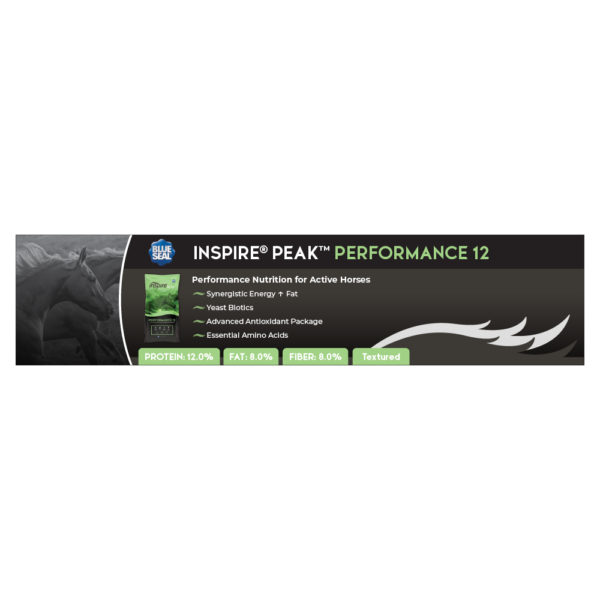 Blue Seal Inspire PEAK Performance 12 Textured Shelf Talker