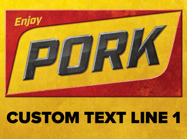 Tacker Sign - PORK