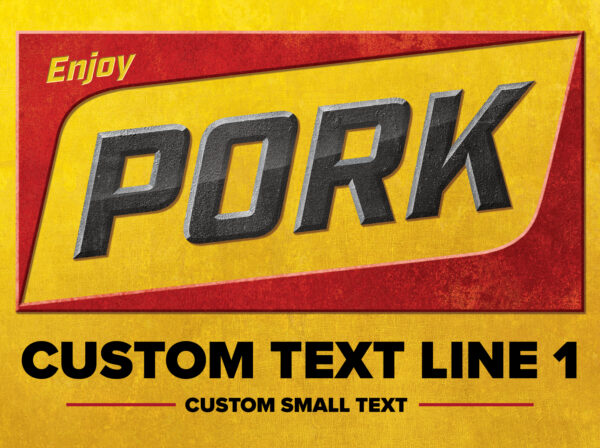Tacker Sign - PORK - Image 2