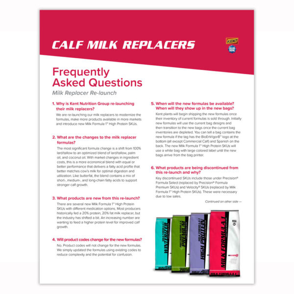 Calf Milk Replacer FAQ