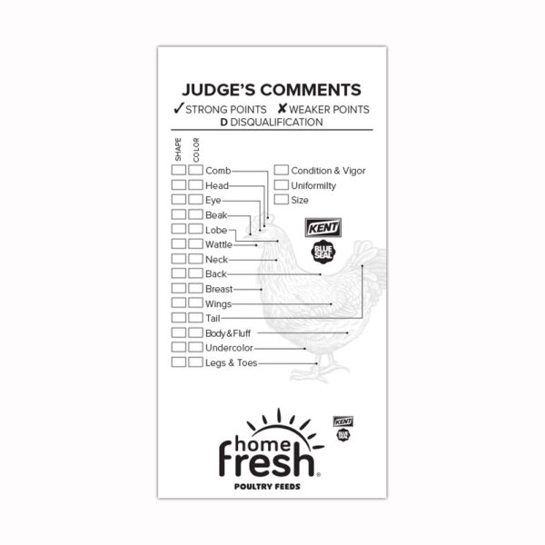 Poultry Judging/Pen Tags