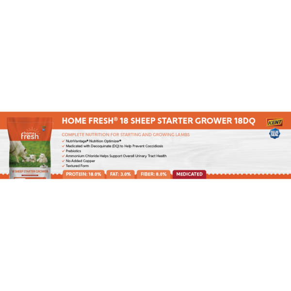 Home Fresh 18 Sheep Starter Grower 18DQ Shelf Talker
