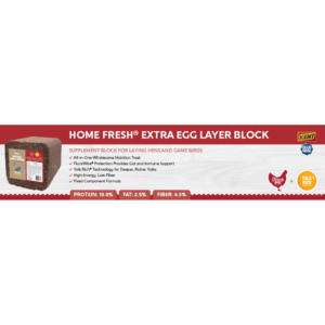 Home Fresh Extra Egg Layer Block Shelf Talker