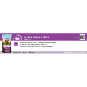 Home Fresh Alpaca Family & Fiber Shelf Talker